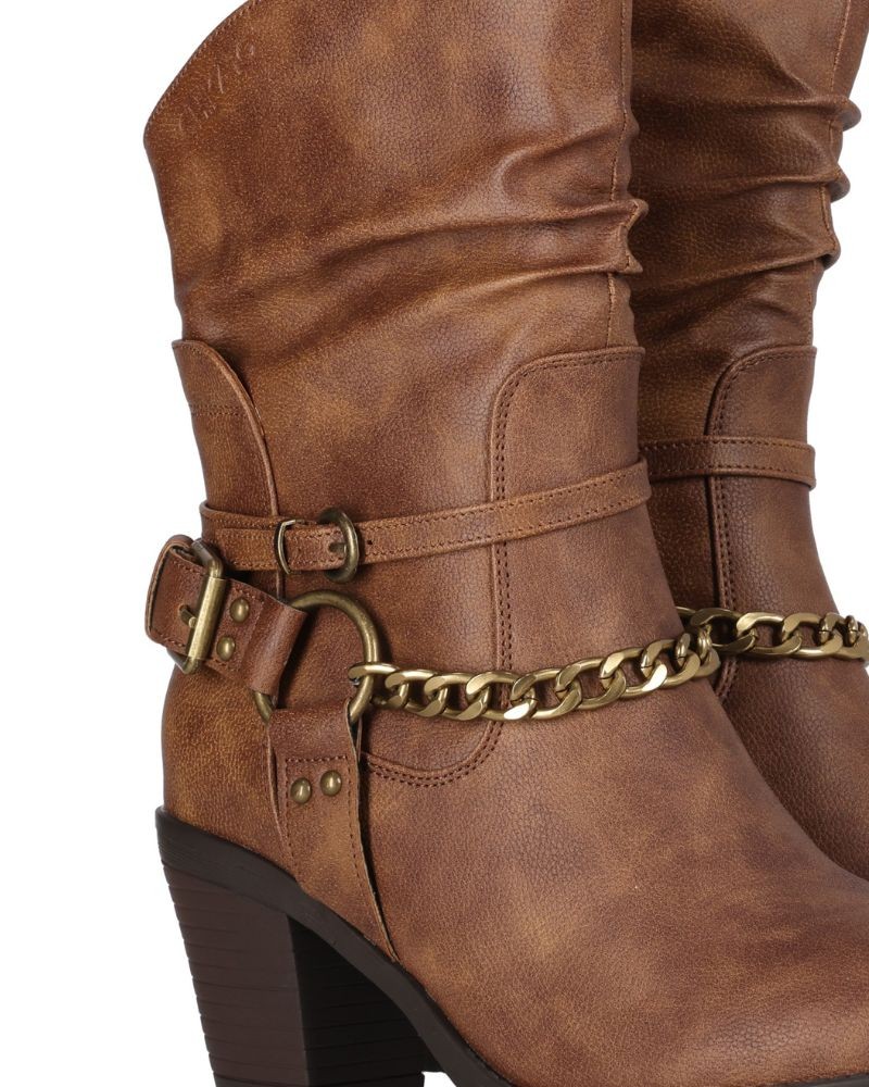 Botas altas de mujer marrones Chika 10
