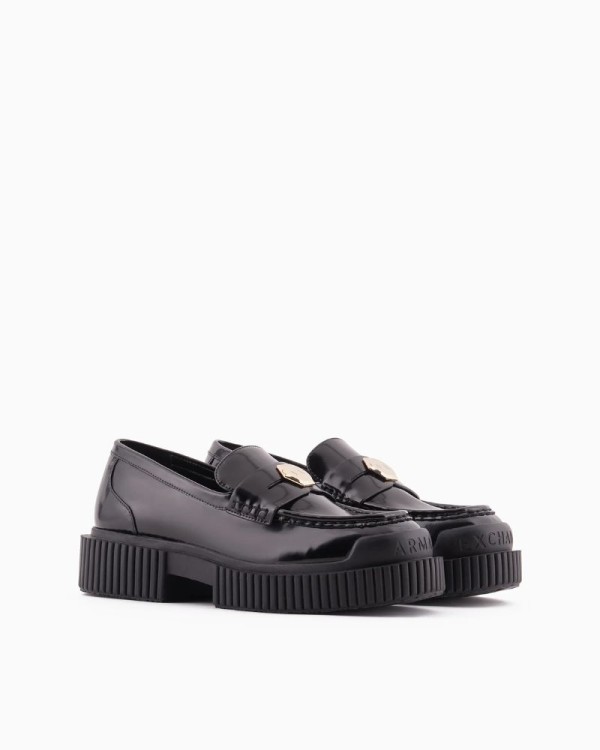 ARMANI EXCHANGE Sapatos Mocassins Mulher Preto XDA005 XV878