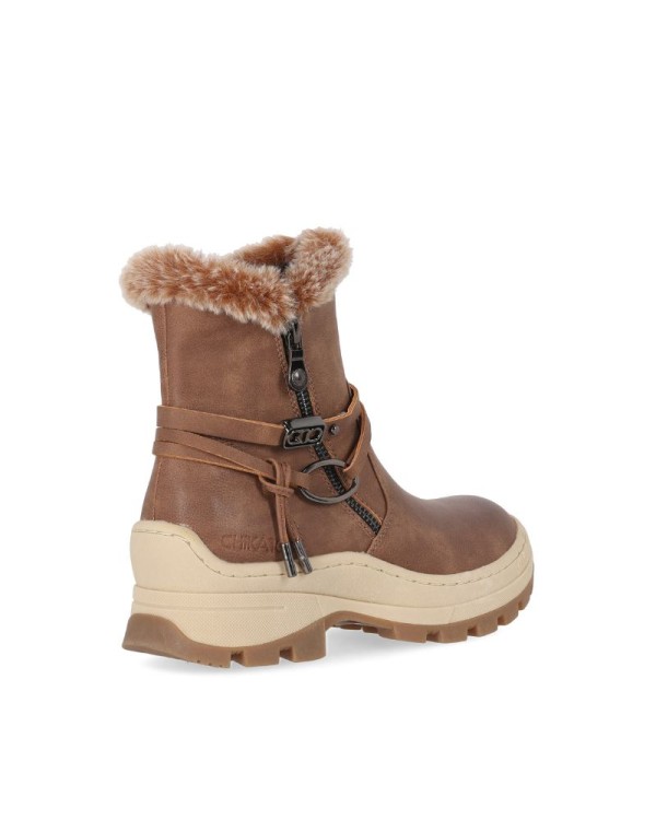 CHIKA 10 Botas Mulher Castanho GLITTER 01