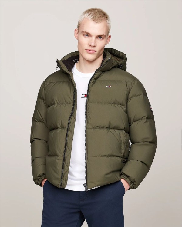 TOMMY HILFIGER Abrigos Manga larga Hombre Verde DM0DM19786
