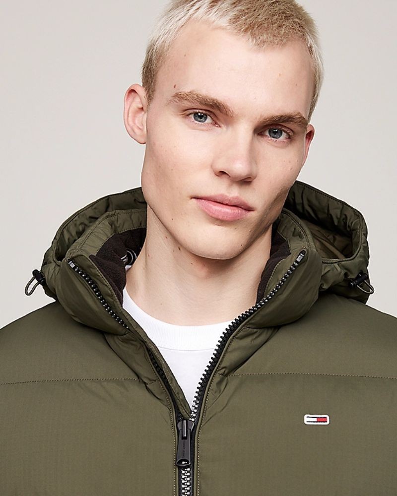 TOMMY HILFIGER Abrigos Manga larga Hombre Verde DM0DM19786