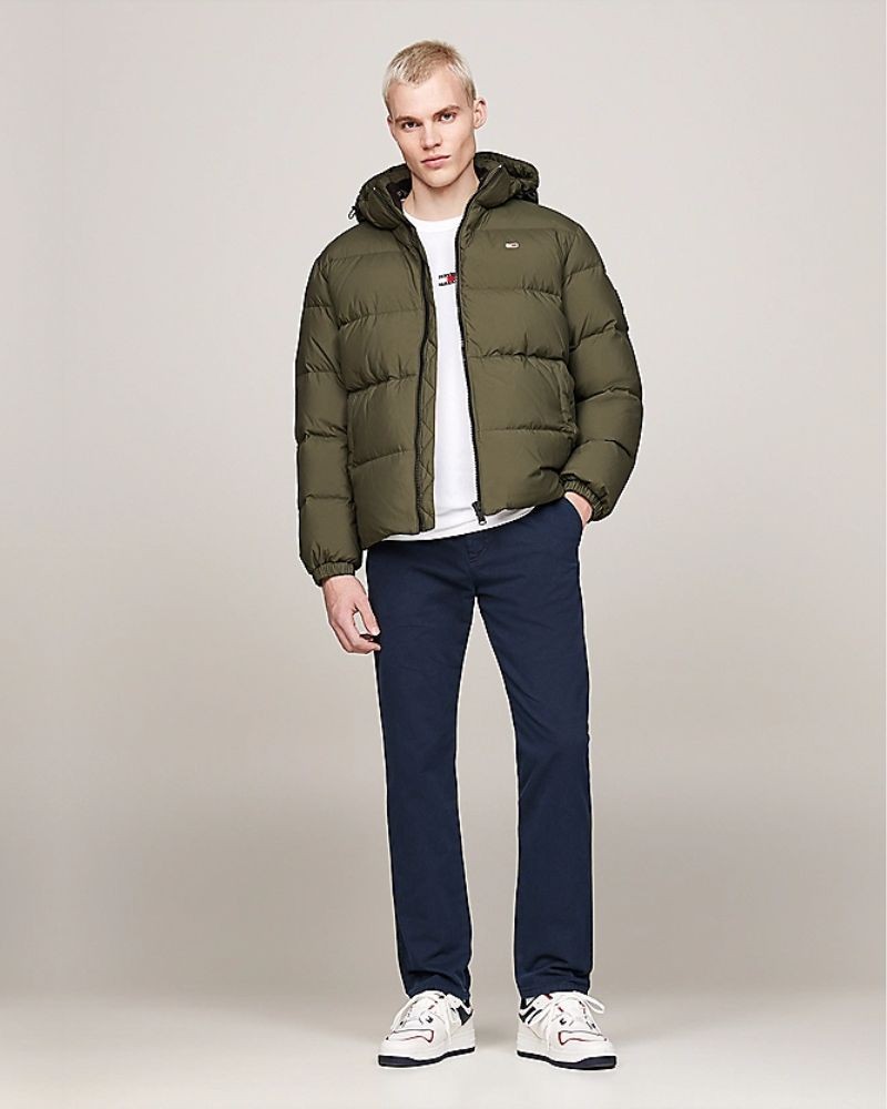 TOMMY HILFIGER Abrigos Manga larga Hombre Verde DM0DM19786