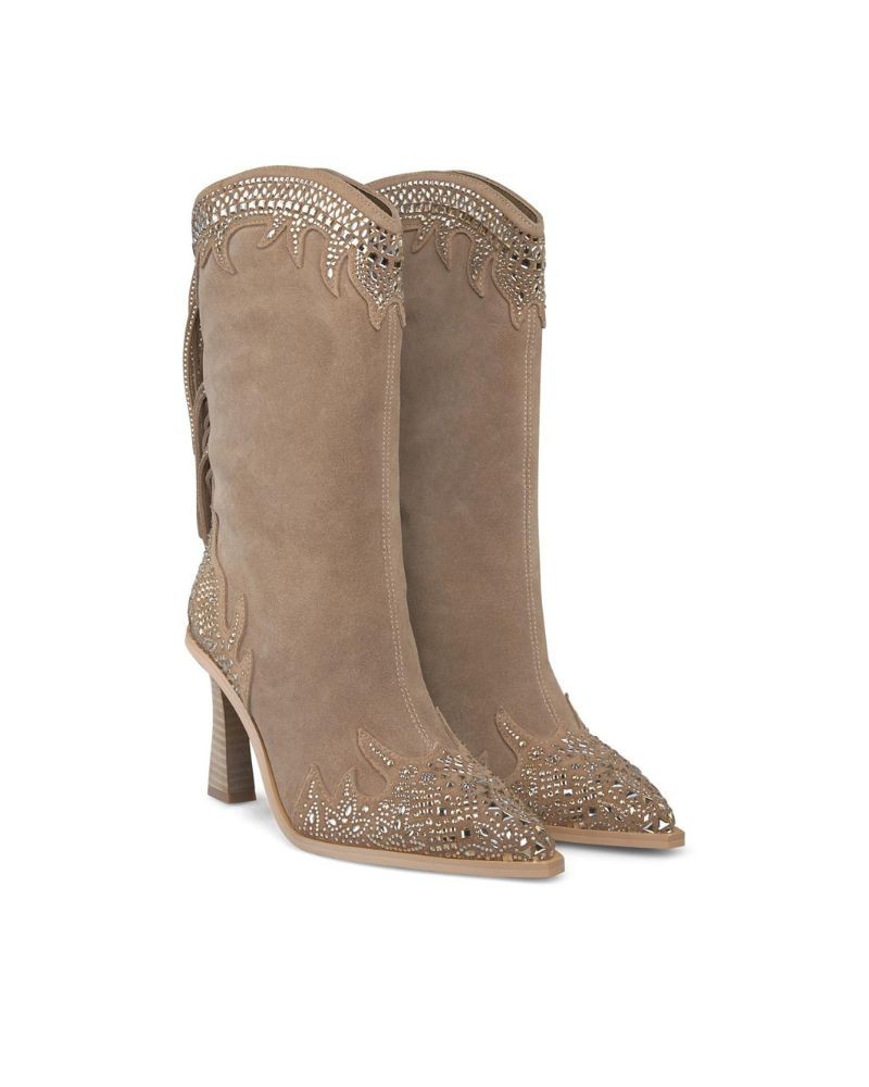 Botas bege Alma en Pena para mulher
