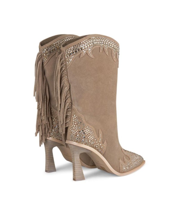 Botas bege Alma en Pena para mulher