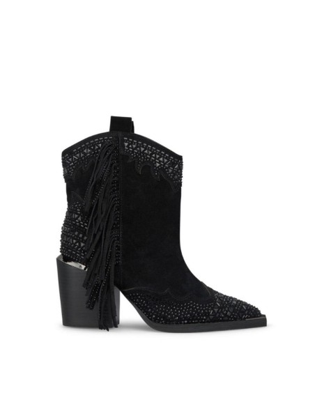 ALMA EN PENA Botines Cowboy Mujer Negro I240510