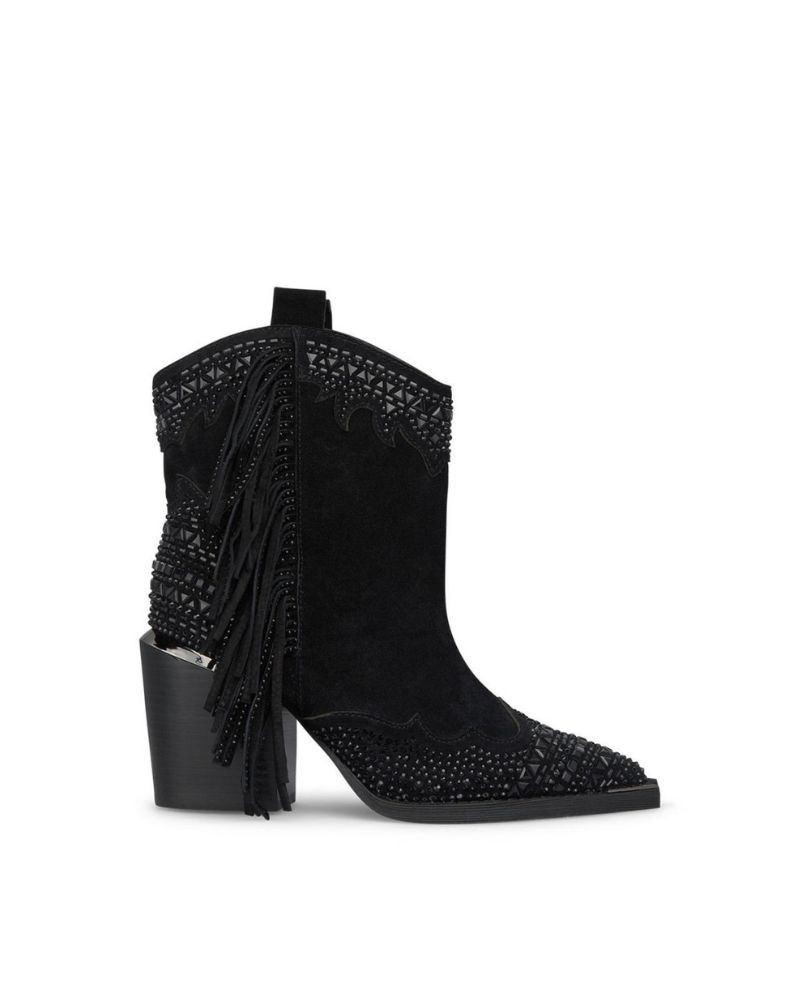 ALMA EN PENA Botines Cowboy Mujer Negro I240510