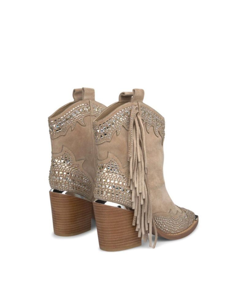ALMA EN PENA Botas Cowboy Mulher Bege I240510