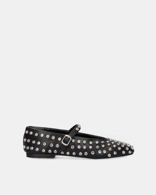 EXE Zapatos Bailarinas Mujer Negro M15 01
