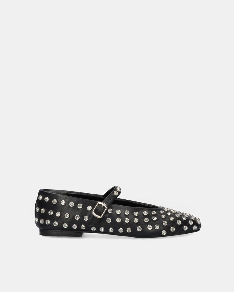 EXE Sapatos Bailarinas Mulher Preto M15 01