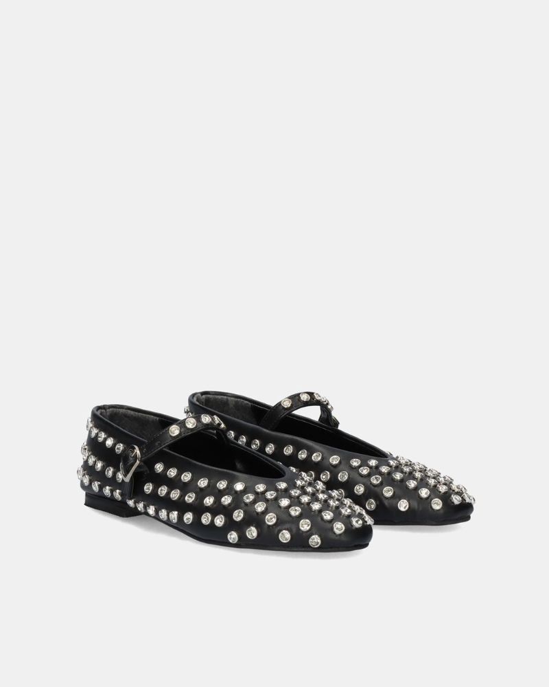 EXE Zapatos Bailarinas Mujer Negro M15 01
