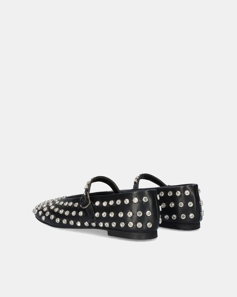 EXE Sapatos Bailarinas Mulher Preto M15 01