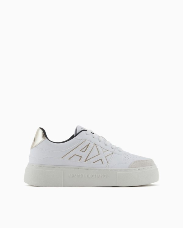 Sneaker branco mulher Armani Exchange Black Friday calçado casual