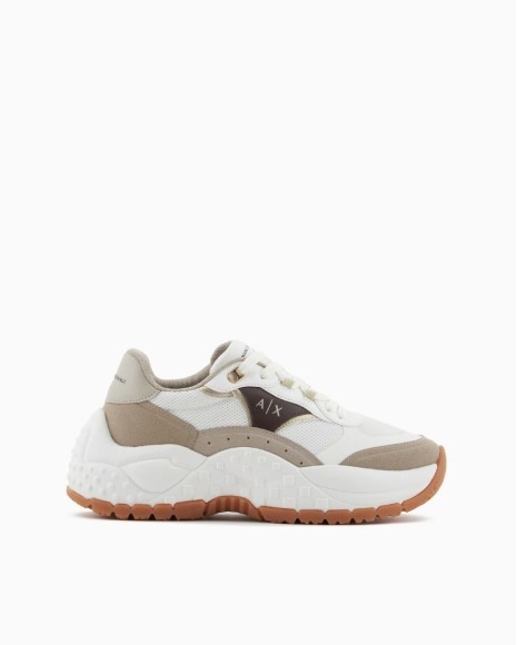 Armani Exchange sapatilhas baixas mulher beige Black Friday calçado mulher