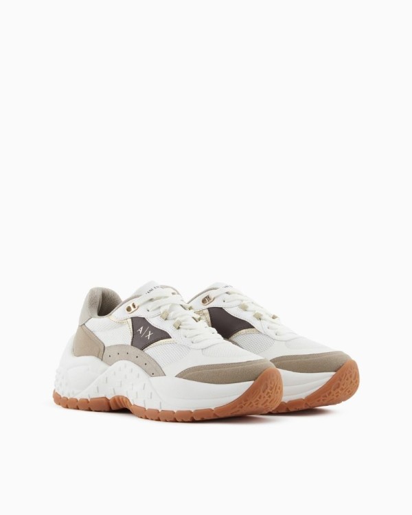 Armani Exchange Zapatillas Mujer Beige Black Friday XDX171 XV898