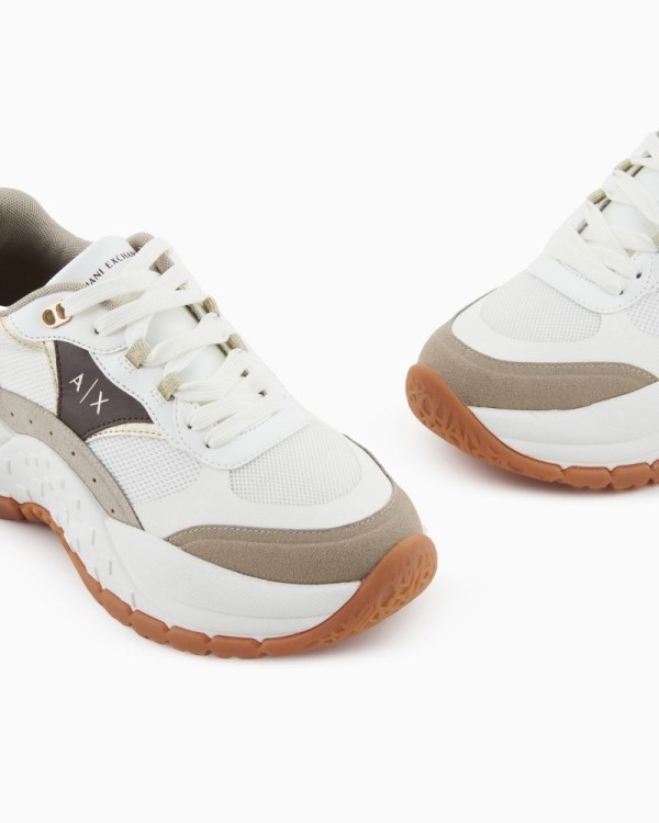Armani Exchange zapatillas bajas mujer beige Black Friday calzado mujer