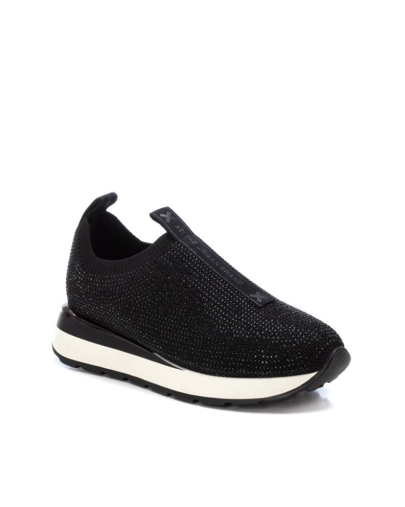 Zapatillas urbanas bajas mujer negras XTI