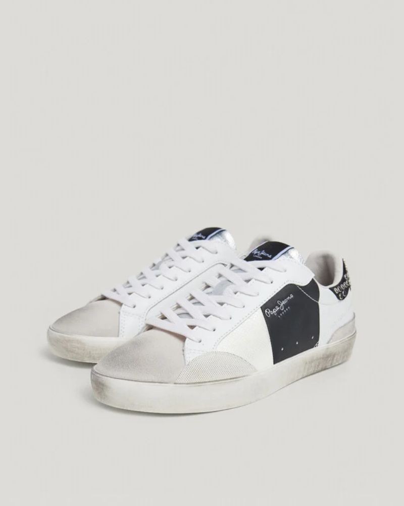 Sapatilhas brancas mulher Pepe Jeans Lane Glam