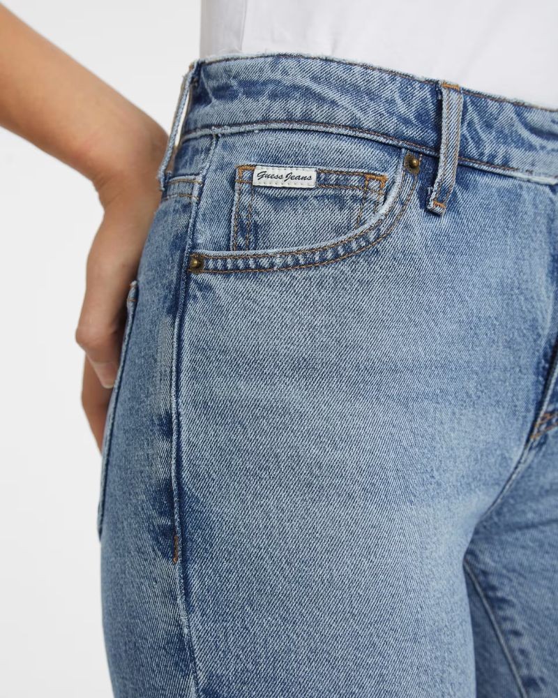GUESS Calças de Gangas Mulher Azul W4YA98 D5CC5