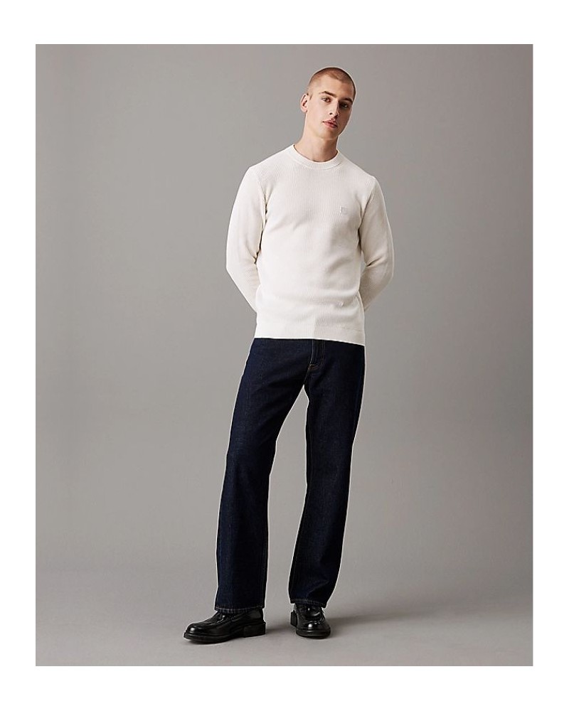 CALVIN KLEIN Camisola Manga Comprida Homem Branco J30J324598