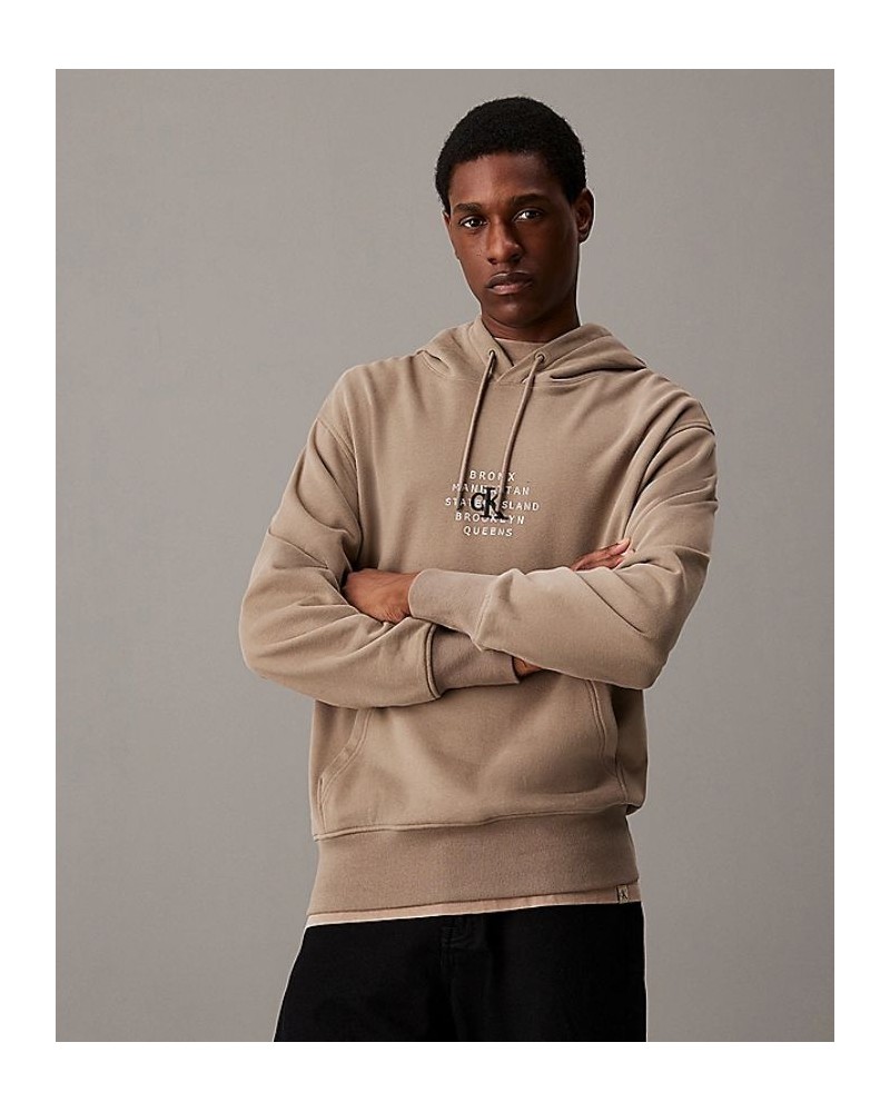 CALVIN KLEIN Sweatshirts Manga comprida Homem Bege J30J326879