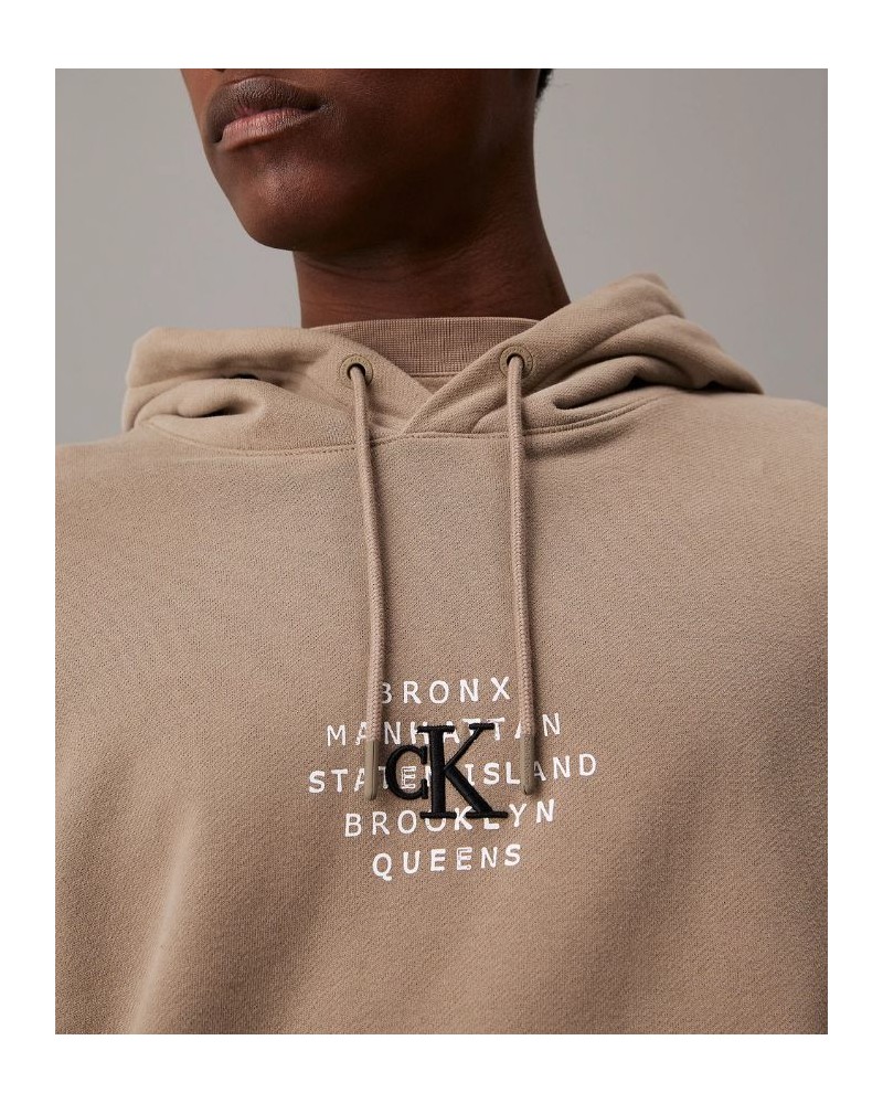 CALVIN KLEIN Sweatshirts Manga comprida Homem Bege J30J326879