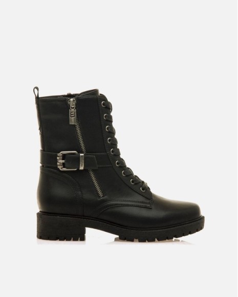 MUSTANG Botines Militares Mujer Negro 50355 CAMPA