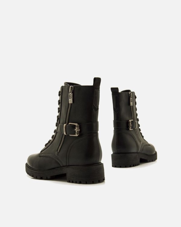 MUSTANG Botines Militares Mujer Negro 50355 CAMPA