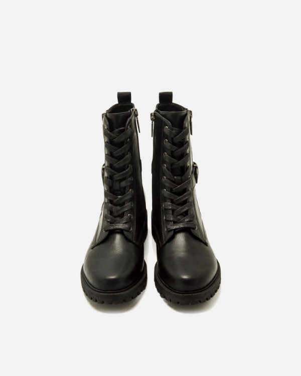MUSTANG Botines Militares Mujer Negro 50355 CAMPA