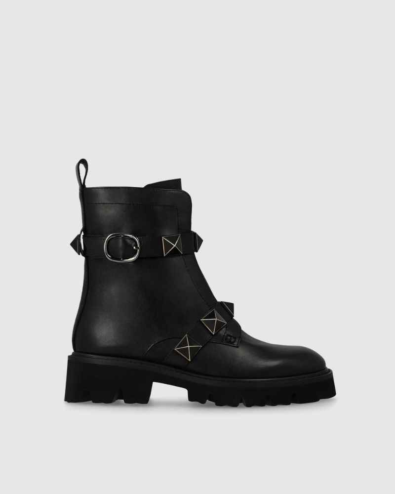 LODI Botines Militares Mujer Negro CE5145