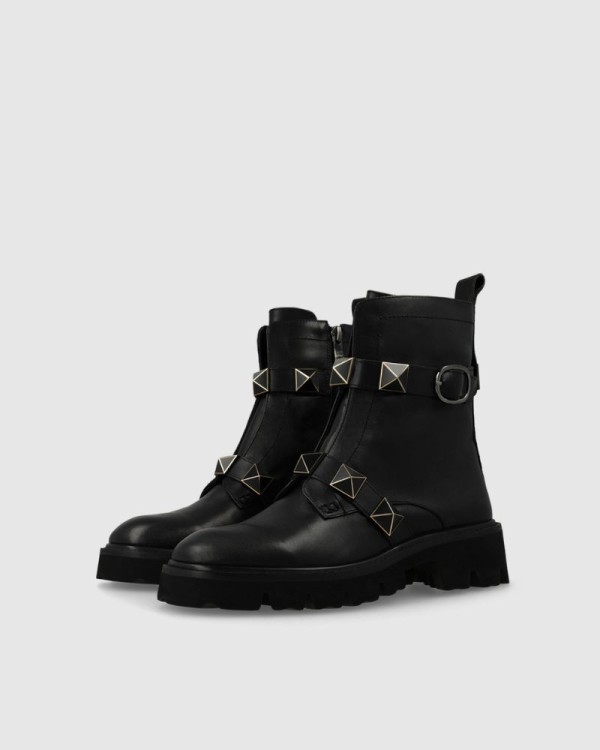 LODI Botines Militares Mujer Negro CE5145