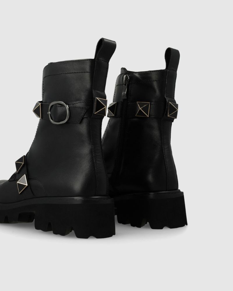 LODI Botines Militares Mujer Negro CE5145