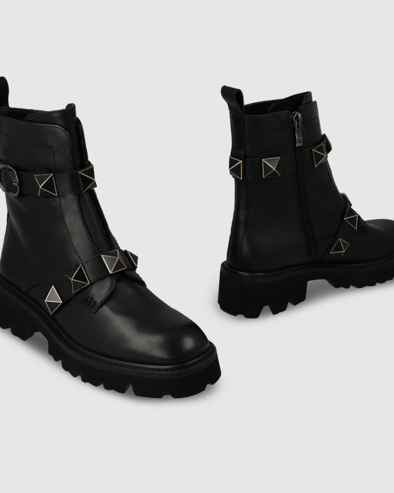 LODI Botines Militares Mujer Negro CE5145