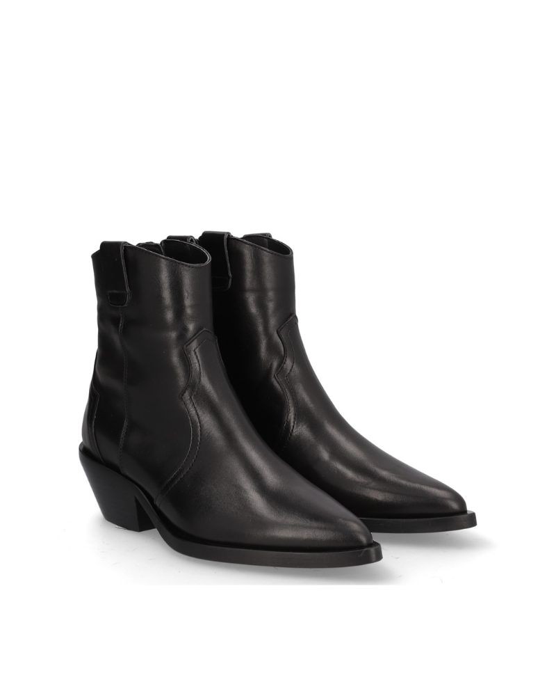 ALPE Botas Cowboy Mulher Preto 52541705 5254 Fabricado em Espanha.
