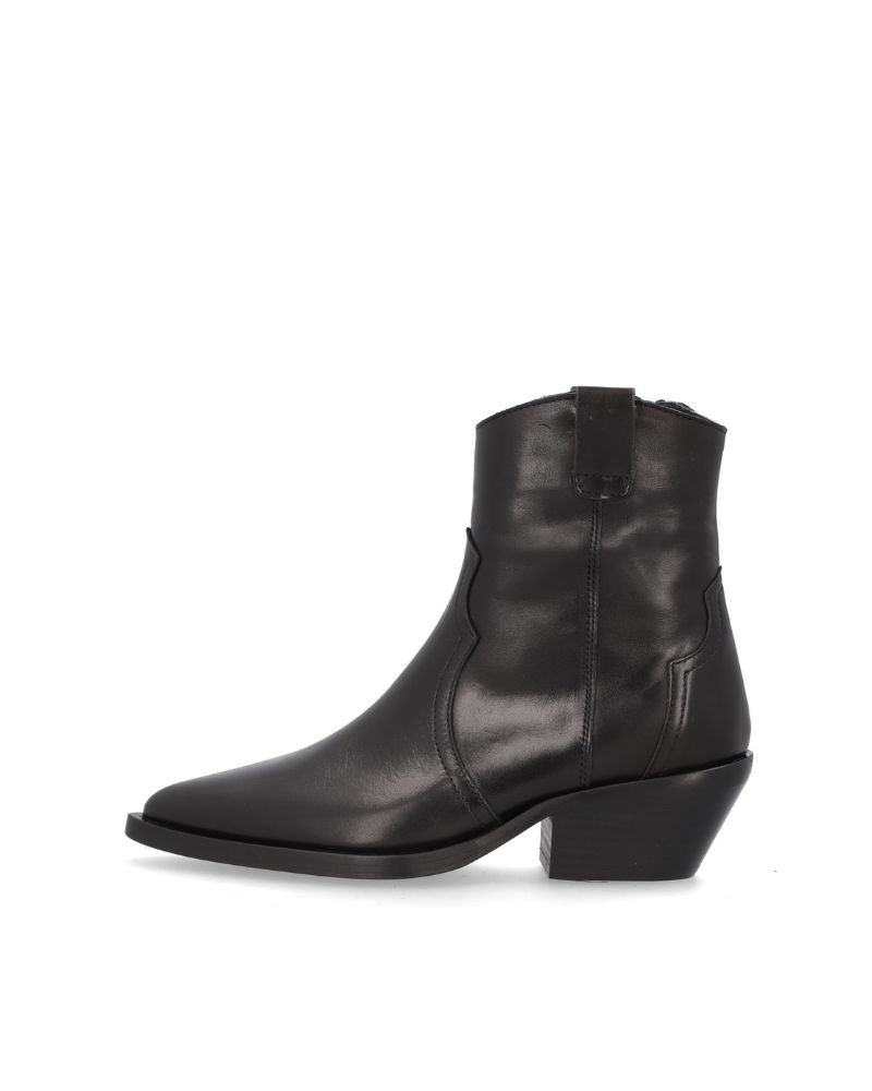ALPE Botas Cowboy Mulher Preto 52541705 5254 Fabricado em Espanha.