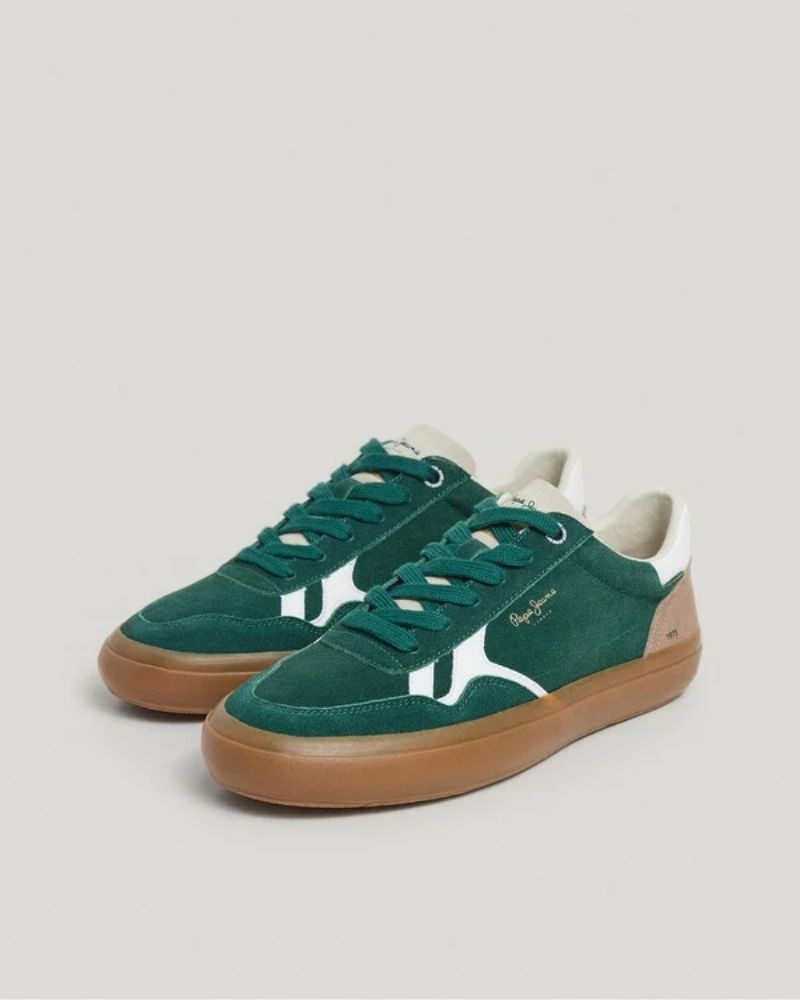 PEPE JEANS Zapatillas Bajas Hombre Verde PMS31058 TRAVIS FREE M