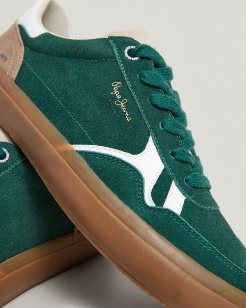 PEPE JEANS Zapatillas Bajas Hombre Verde PMS31058 TRAVIS FREE M