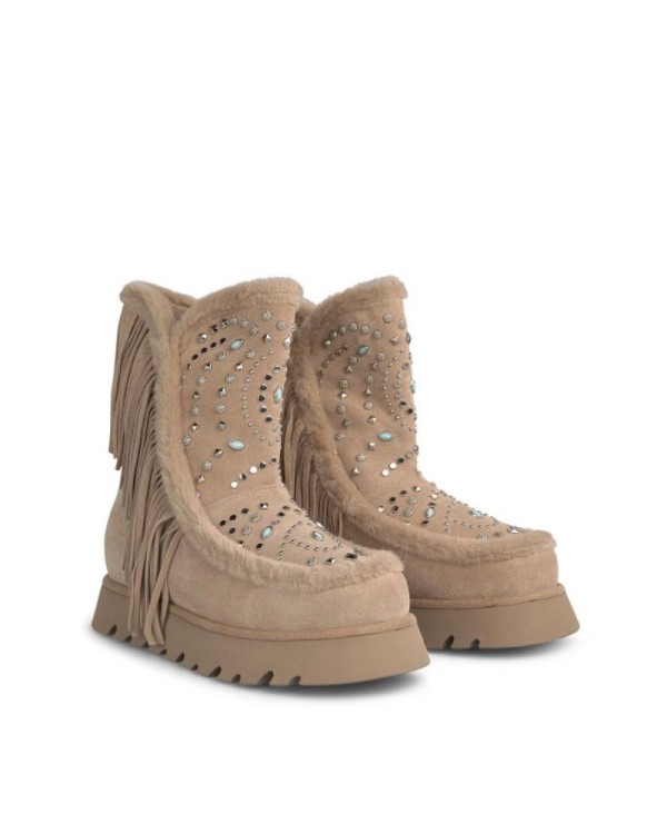 Botas de pelo Alma Penada mulher bege