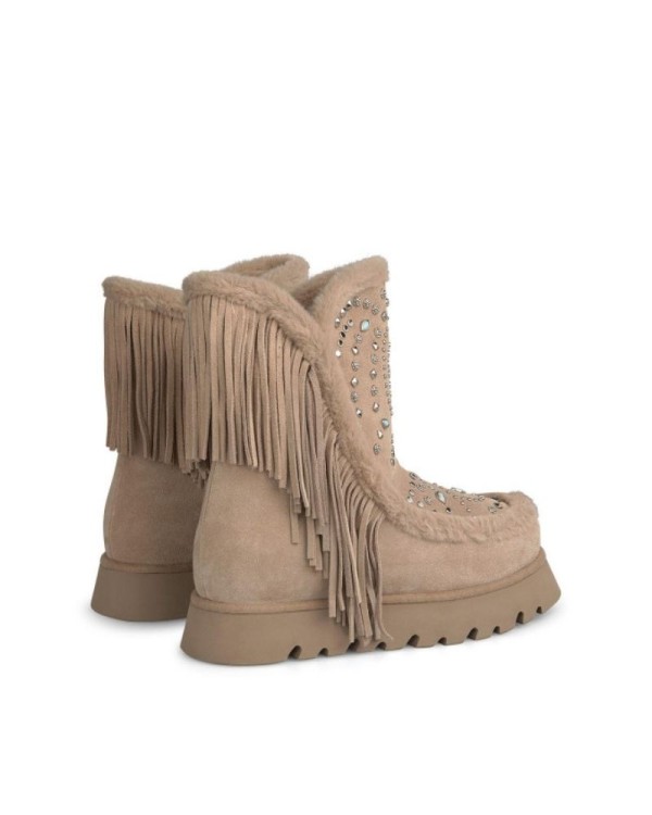 Botas de pelo Alma en Pena mujer beige