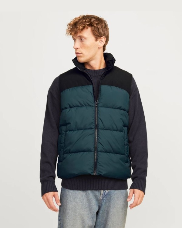 JACK AND JONES Casacos Manga curta Homem Verde 12256860 MOON