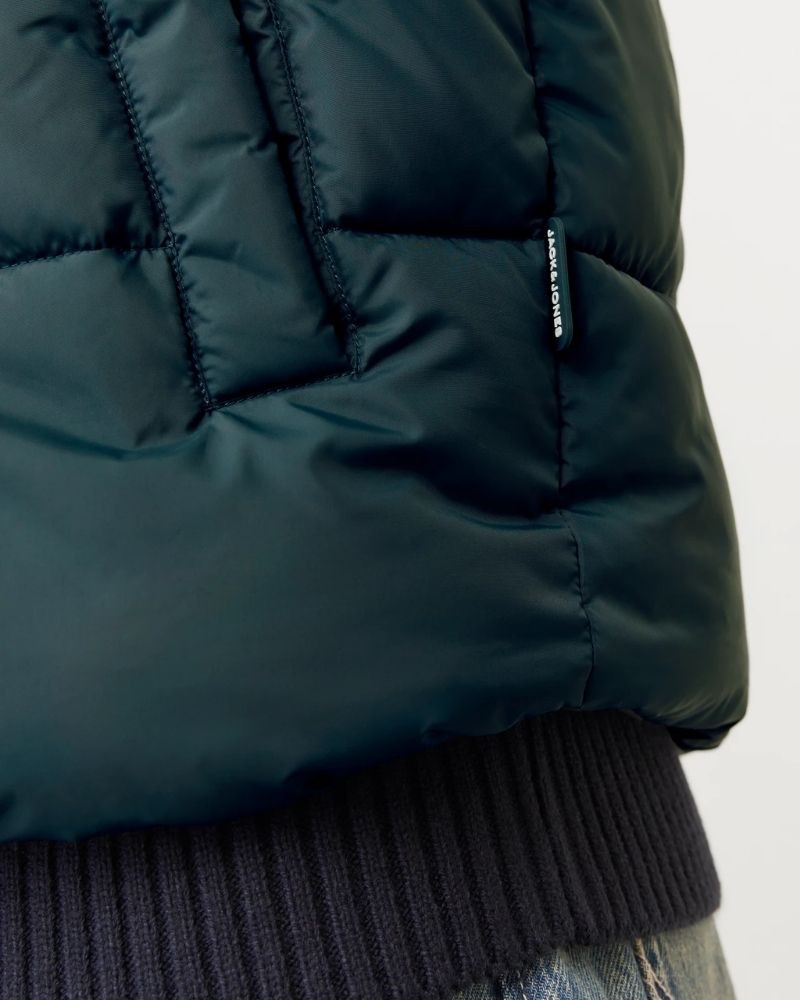 JACK AND JONES Casacos Manga curta Homem Verde 12256860 MOON