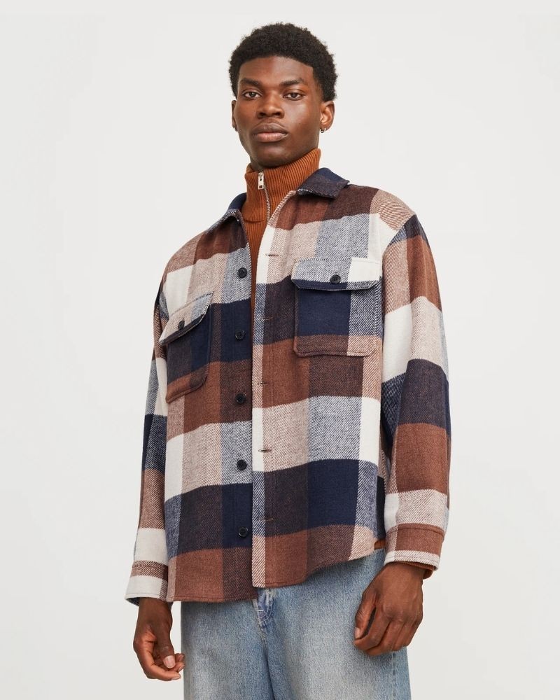 JACK AND JONES Abrigos Manga larga Hombre Azul 12257199 BRADLEY