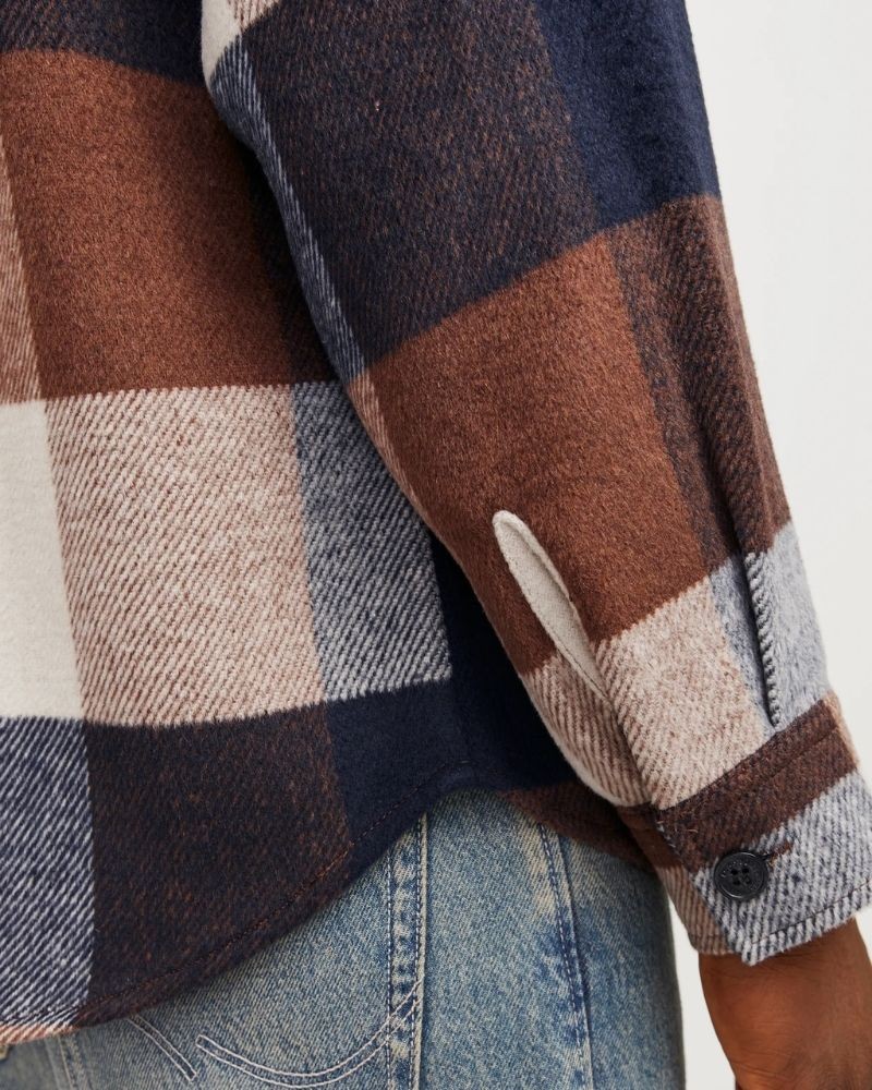 JACK AND JONES Casacos Manga comprida Homem Azul 12257199 BRADLEY