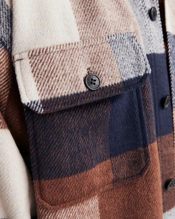 JACK AND JONES Casacos Manga comprida Homem Azul 12257199 BRADLEY