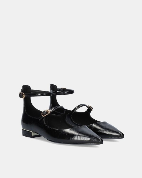 EXE Zapatos Bailarinas Mujer Negro SONIA 835