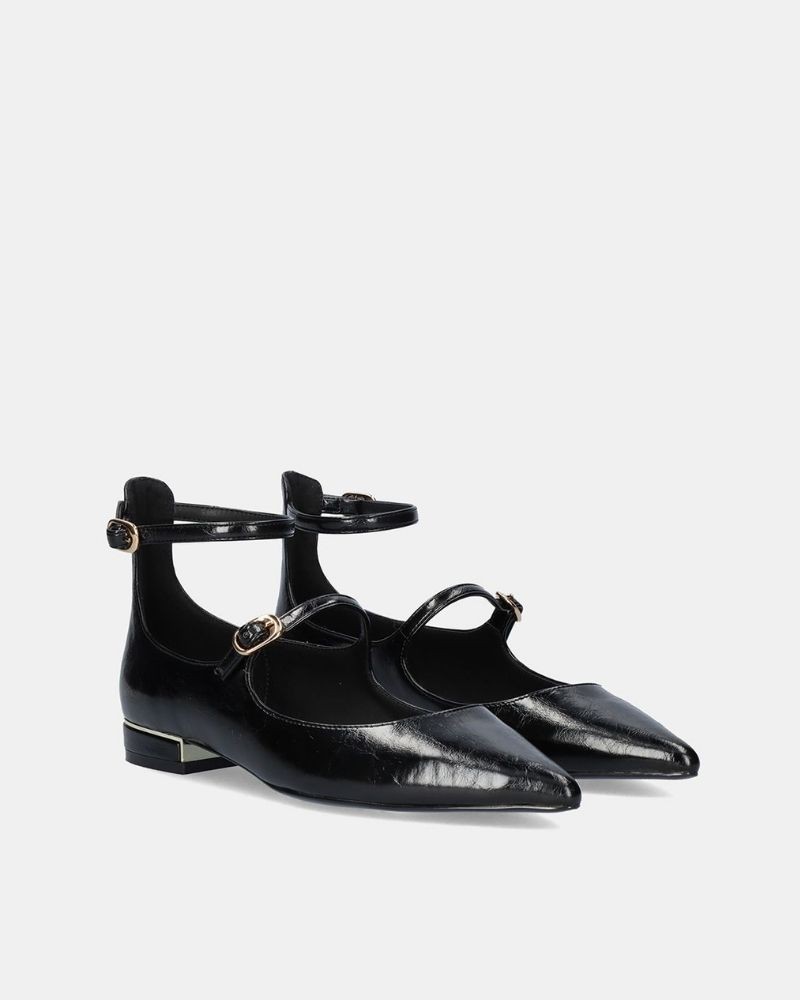 EXE Zapatos Bailarinas Mujer Negro SONIA 835