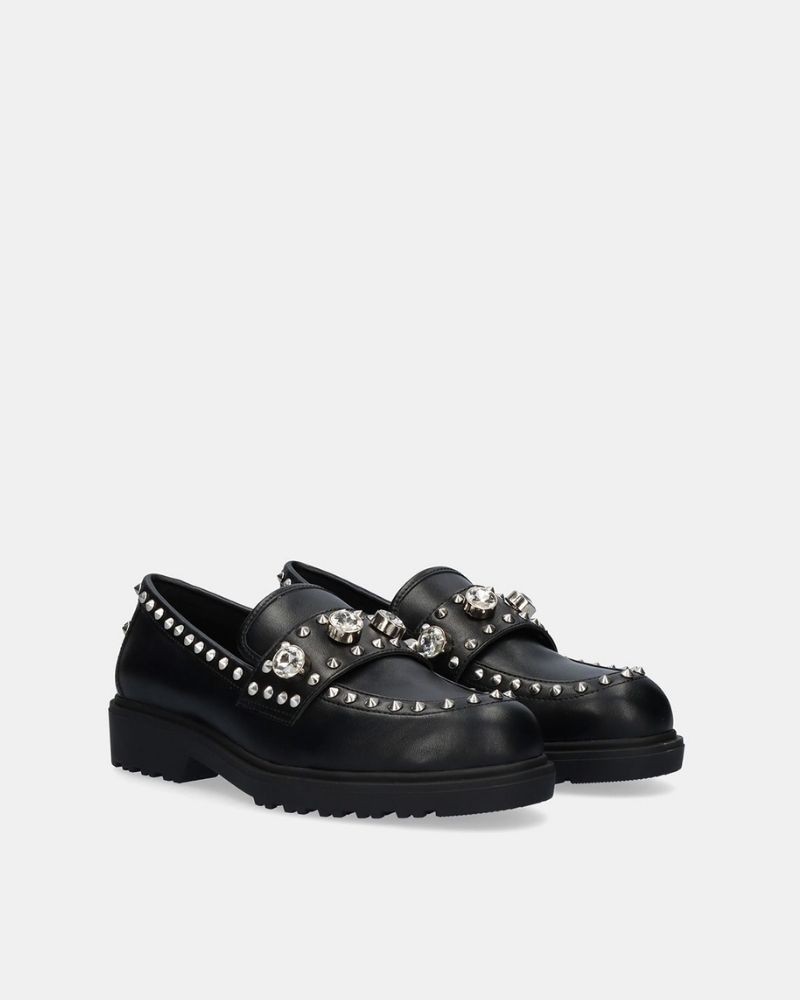 EXE Zapatos Mocasines Mujer Negro SALINA 610