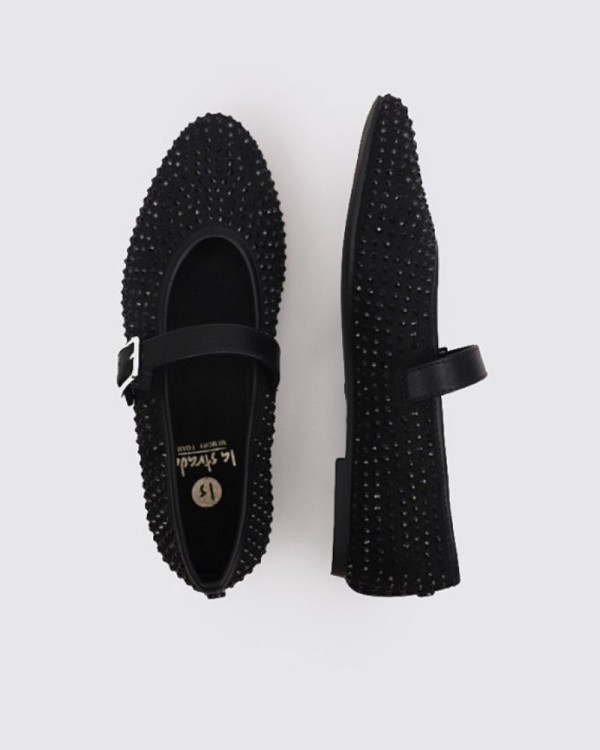 LA STRADA Sapatos Ballerinas Mulher Preto 2300416