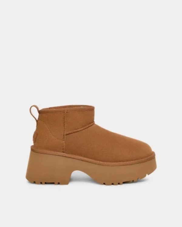 Botas de Pele Australiana Mulher UGG Castanho 1158311 CLASSIC ULTRA MINI NEW HEIGHTS