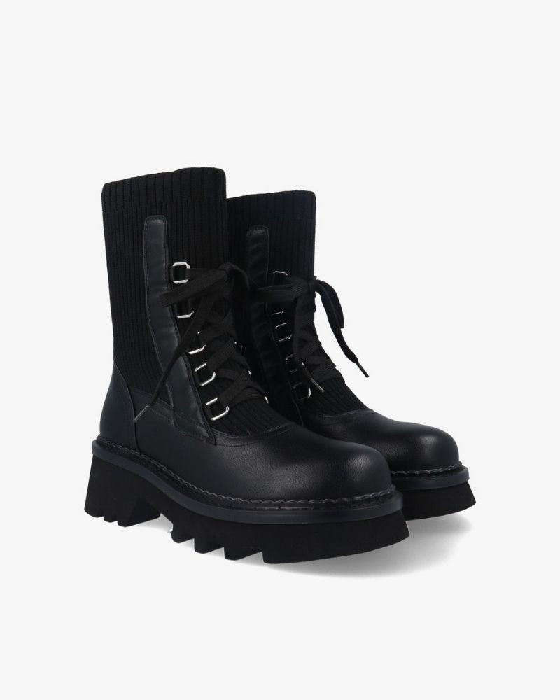 NOA HARMON Botas Militares Mulher Preto 9790