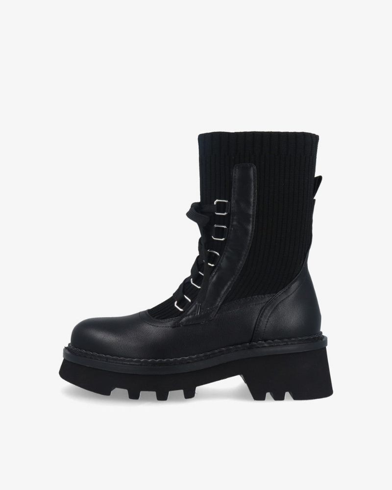 NOA HARMON Botas Militares Mulher Preto 9790